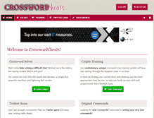 Tablet Screenshot of crosswordcheats.com
